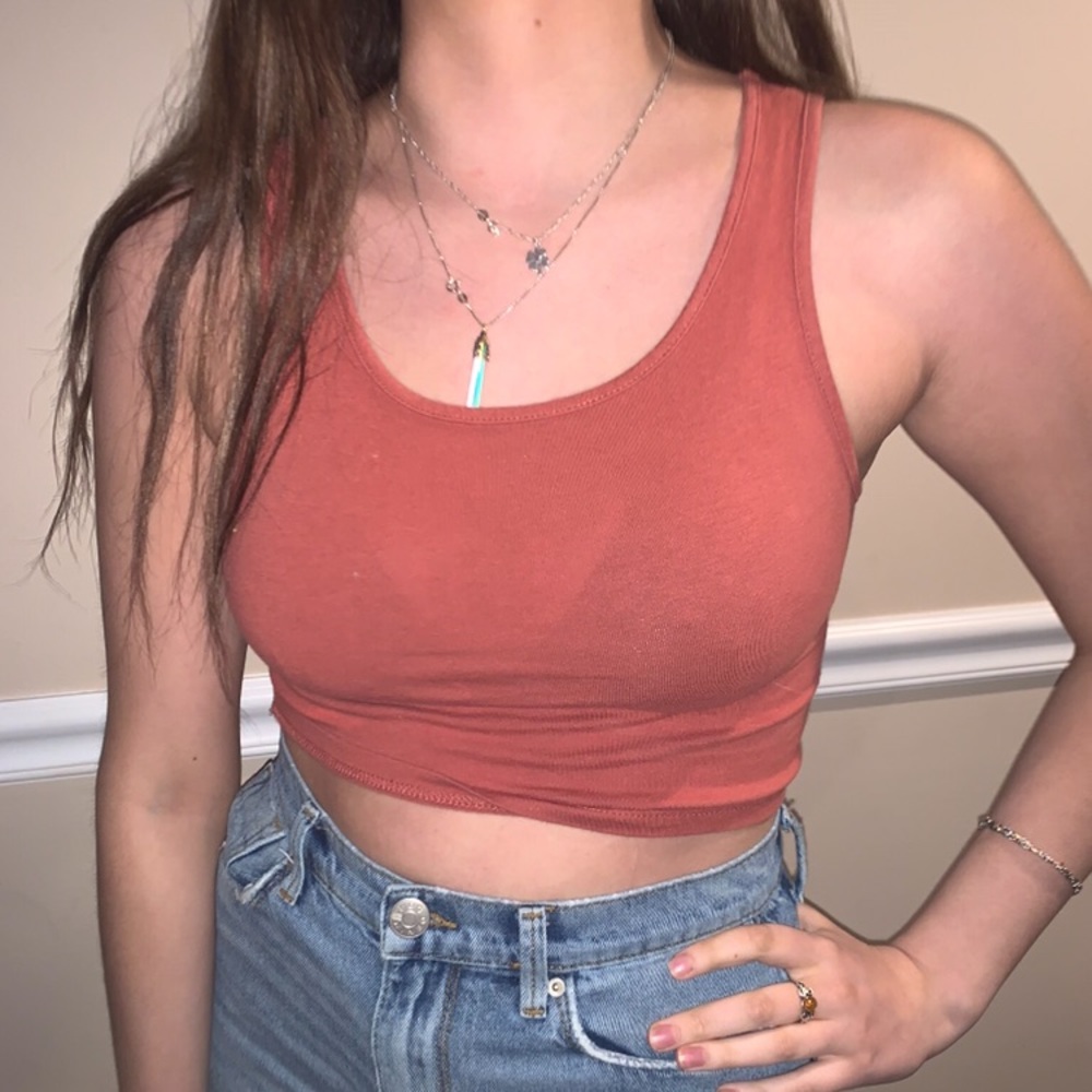 Nordstrom BP Burnt Orange Crop Top